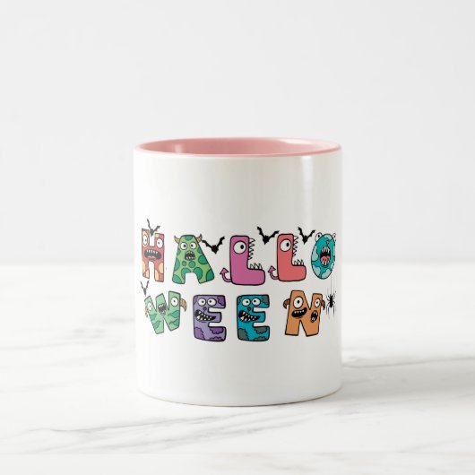 Funny Halloween Zweifarbige Tasse (Mittel)