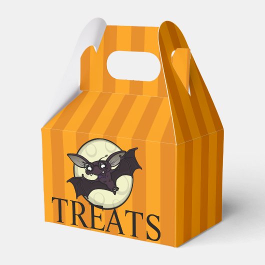 FUNNY HALLOWEWEWEWEEN BAT MIT STRIPES GABLE FAVOR GESCHENKSCHACHTEL (Vorderseite)