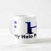 Funny Halo Productions Tasse! Kaffeetasse (Vorderseite Links)