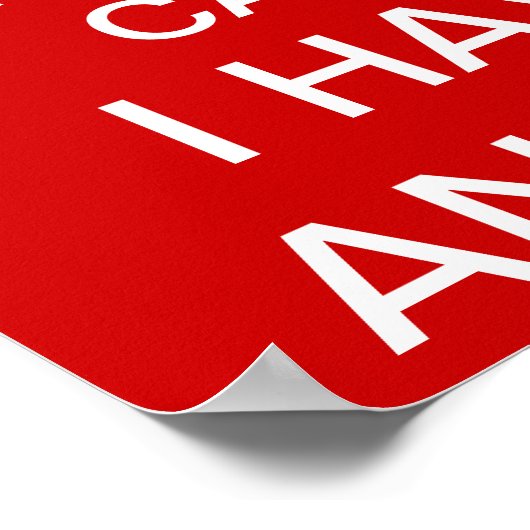 Funny halten Ruhe und tragen auf Angst Spoof Poster (Ecke)