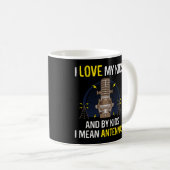 Funny Ham Radio Operator Gift Amateur Broadcast Kaffeetasse (VorderseiteRechts)