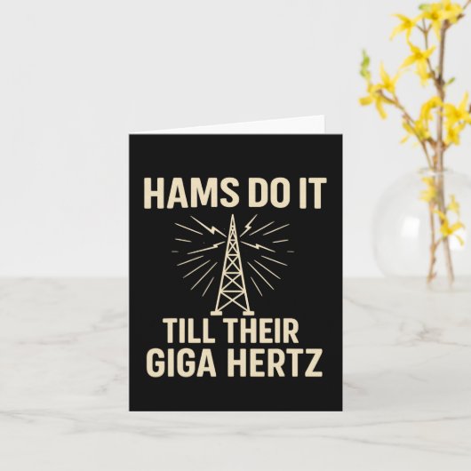 Funny Ham Radio Operator Schinken tun es bis ihr G Karte (Gelbe Blume)