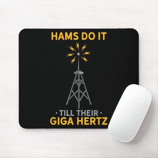 Funny Ham Radio Quote Amateur Operator Enthusiaste Mousepad (Mit Mouse)