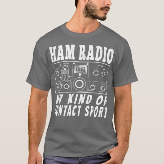 Funny Ham Radioactive Operator Ohrs Contact T-Shirt (Vorderseite)