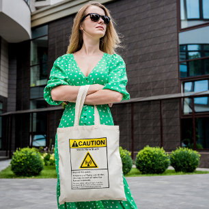 Funny Ham Shack Caution Radio Operator Tragetasche