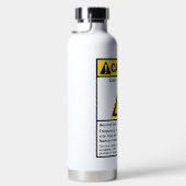 Funny Ham Shack Caution Radio Operator Trinkflasche (Rechts)