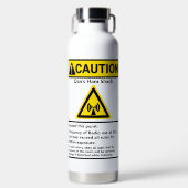 Funny Ham Shack Caution Radio Operator Trinkflasche (Vorderseite)