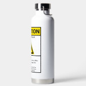 Funny Ham Shack Caution Radio Operator Trinkflasche (links)