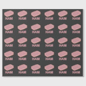 Funny Ham Slice Metzger Fleisch Lover Geschenkpapier (Flach)