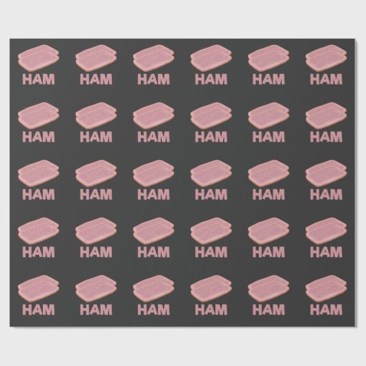 Funny Ham Slice Metzger Fleisch Lover Geschenkpapier (Flach)