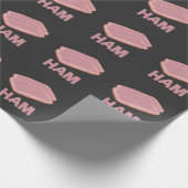 Funny Ham Slice Metzger Fleisch Lover Geschenkpapier (Ecke)