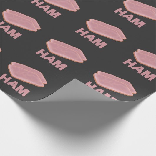 Funny Ham Slice Metzger Fleisch Lover Geschenkpapier (Ecke)