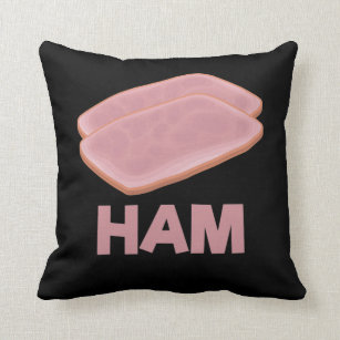 Funny Ham Slice Metzger Fleisch Lover Kissen