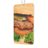 Funny Hamburger Cheeseburger überall in Print Food Autolufterfrischer (Links)