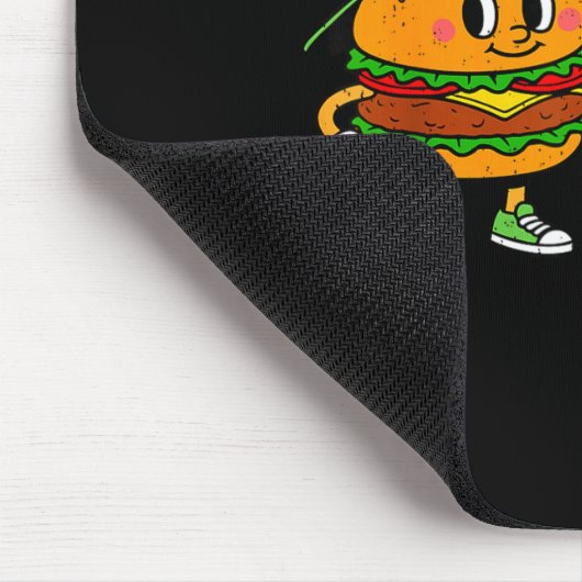 Funny Hamburger French Fries Combo Snacks Fast Foo Mousepad (Ecke)