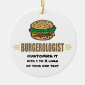 Funny Hamburger Keramik Ornament (Vorne)