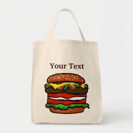 Funny Hamburger Lebensmittelgeschäft Tote Tasche