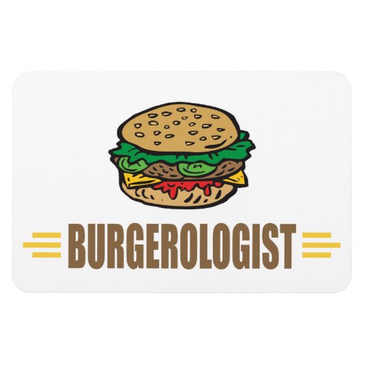 Funny Hamburger Magnet (Horizontal)
