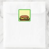 Funny Hamburger Picnname Aufkleber (Tasche)