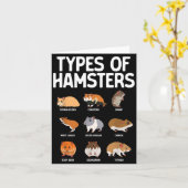 Funny Hamster Art For Men Women Boys Girls Hamster Karte (Gelbe Blume)