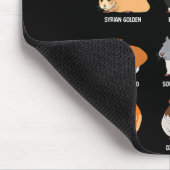 Funny Hamster Art For Men Women Boys Girls Hamster Mousepad (Ecke)