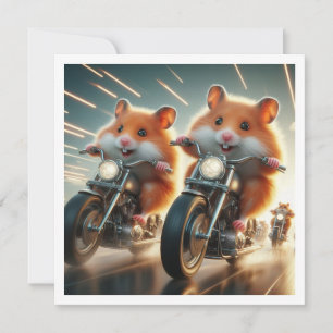 Funny Hamster Dinner Einladung Hamster