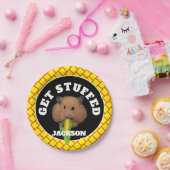 Funny Hamster "Get Stuffed"  Pappteller (Party)