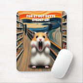 Funny Hamster Screams im Stil von Edvard Munch Mousepad (Mit Mouse)