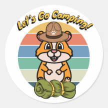 Funny Hamster will Camping zu gehen