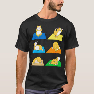 Funny Hamster Yoga Guinea Pig Rodent Neu T-Shirt