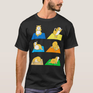 Funny Hamster Yoga Guinea Pig Rodent Neu  T-Shirt