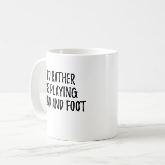 Funny Hand and Foot Card Game Player Kaffeetasse (Vorderseite Links)