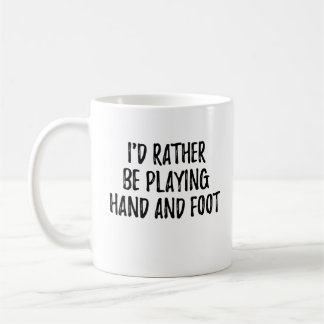 Funny Hand and Foot Card Game Player Kaffeetasse