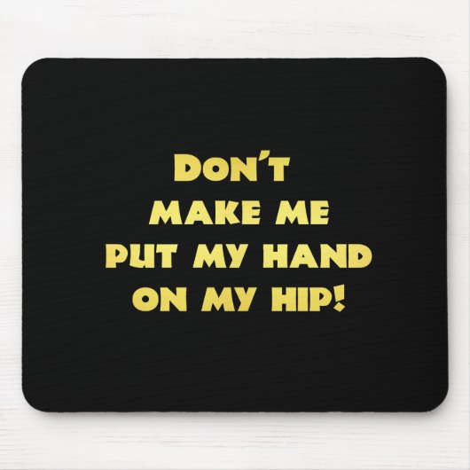 Funny Hand auf Angesagtem Joke Mousepad (Vorne)