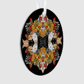 Funny Hand Drawn Chickens Ornament (Vorderseite)