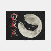Funny Hand Moon Gabagool Halloween Fleecedecke (Vorderseite (Horizontal))