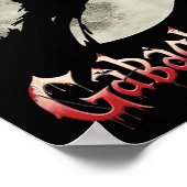 Funny Hand Moon Gabagool Halloween Poster (Ecke)
