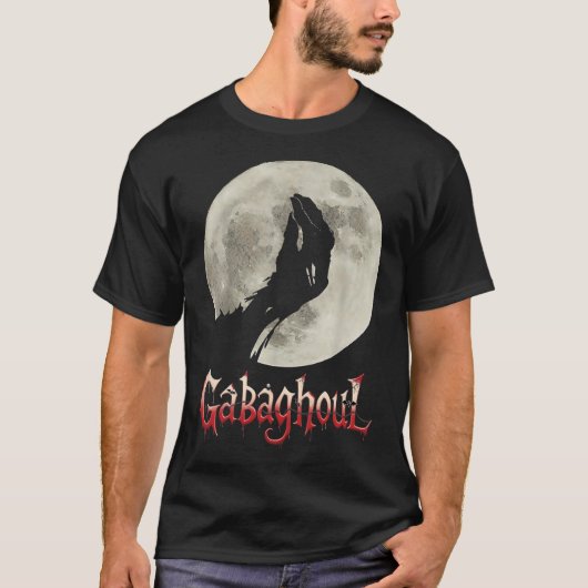 Funny Hand Moon Gabagool Halloween T-Shirt (Vorderseite)