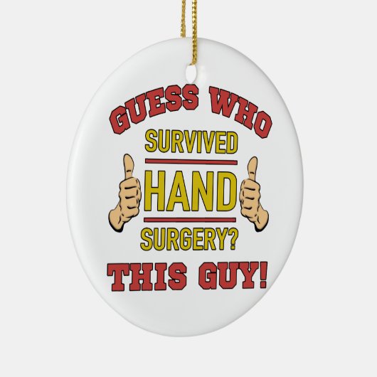 Funny Hand Operation Keramikornament (Rechts)