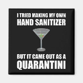 Funny Hand Sanitizer Quarantini Magnet (Vorne)