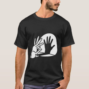 Funny Hand Shadow Puppet Kaninchen Spaß T-Shirt