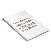 Funny Hand über Controller Ransom Note Collage Notizblock (Rechte Seite)