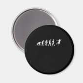 Funny Handball Evolution Handball Player Geschenk  Magnet (Vorderseite/Rückseite)