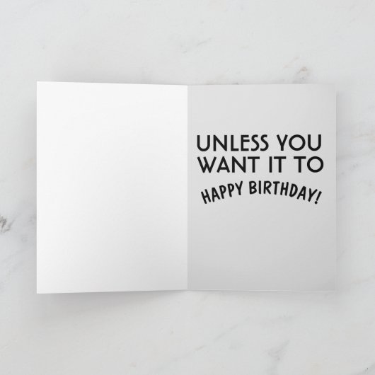 FUNNY HANDCUFFS BIRTHDAY CARD FÜR EHEFRAU ODER HUS KARTE (Innenseite)