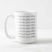 Funny handgeschriebener kurviger Text Workaholic-K Kaffeetasse (Links)