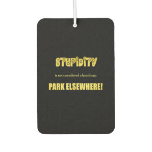 Funny Handicap Parkwitz Autolufterfrischer