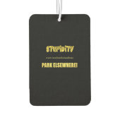 Funny Handicap Parkwitz Autolufterfrischer (Rückseite)