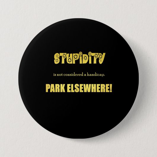 Funny Handicap Parkwitz Button (Vorderseite)