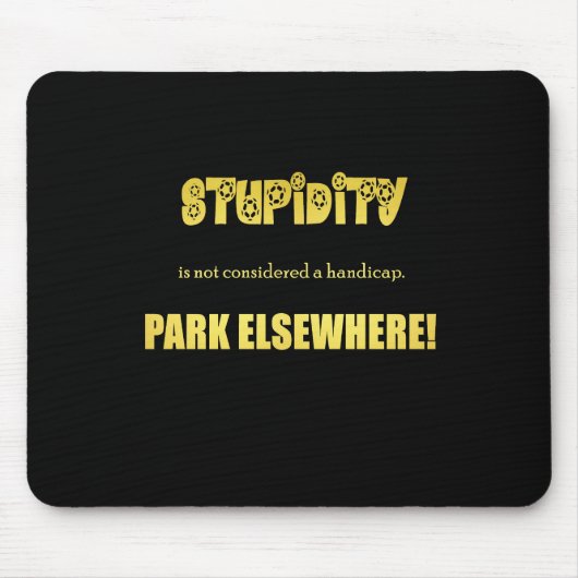 Funny Handicap Parkwitz Mousepad (Vorne)