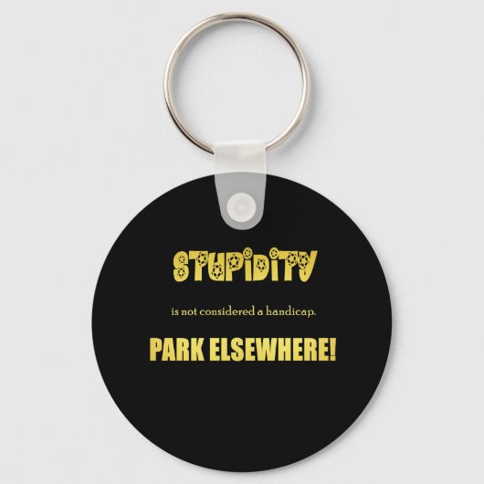 Funny Handicap Parkwitz Schlüsselanhänger (Vorderseite)